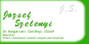 jozsef szelenyi business card